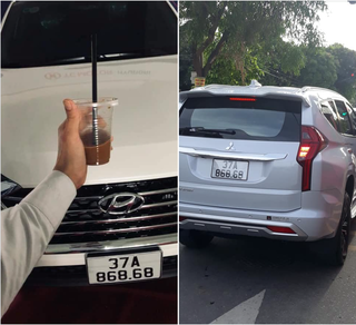 Xuất hiện 2 xế hộp cùng biển số 'song lộc phát' tại Nghệ An