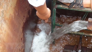 Phát hiện cơ sở giết mổ gia súc xả nước thải chưa qua xử lý