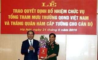 Trung tướng Phan Văn Giang được bổ nhiệm Tổng Tham mưu trưởng QĐND