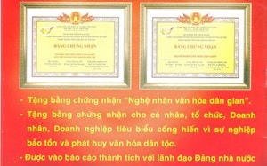 Dừng tổ chức chương trình vinh danh 'Nghệ nhân văn hóa dân gian'