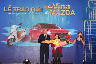 Khách hàng VinaPhone cuối cùng ẵm giải xe Mazda 6 khi nạp thẻ