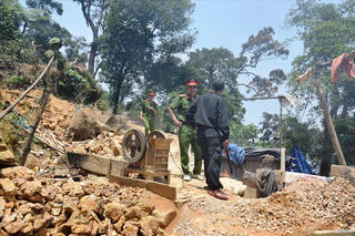 Truy quét vàng tặc ở bãi vàng Bồng Miêu