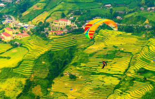 Festival dù lượn ‘Bay trên mùa vàng’