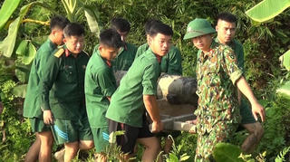 Hải Phòng: Quả bom 250 kg nằm trong ao nhà dân 