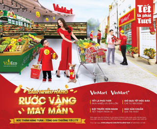 Sắm Tết trúng vàng tại Vinmart & Vinmart+