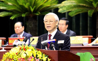 Tổng Bí thư Nguyễn Phú Trọng chỉ đạo Đại hội Đảng bộ TP Hồ Chí Minh
