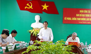 Ban Chỉ đạo Trung ương phòng, chống tham nhũng làm việc tại An Giang