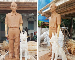 Tác giả 'Điệp viên hoàn hảo' tặng tượng Phạm Xuân Ẩn cho Đường sách TP HCM