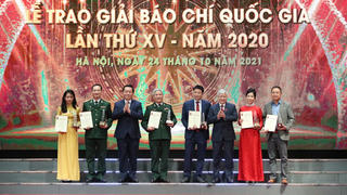 Báo Đại Đoàn Kết nhận giải C Giải báo chí Quốc gia lần thứ XV