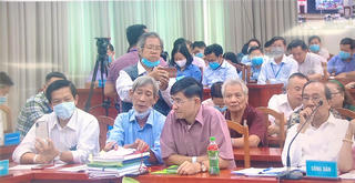 Đang diễn ra đối thoại với người dân khiếu nại tại Khu đô thị mới Thủ Thiêm