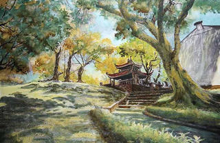 Trưng bày tranh giấy về Hà Nội