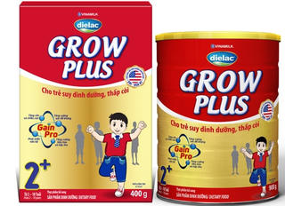 Dielac Grow Plus – Đặc chế cho trẻ suy dinh dưỡng thấp còi, giúp trẻ bắt kịp đà tăng trưởng