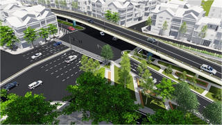 Đẩy nhanh tiến độ xây dựng cầu cạn Mai Dịch - Nam Thăng Long
