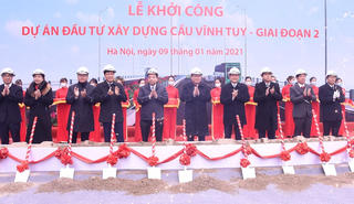 Hà Nội khởi công xây dựng cầu Vĩnh Tuy giai đoạn 2