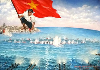Học giả Mỹ xúc động trước bức tranh “Gạc Ma - Vòng tròn bất tử”