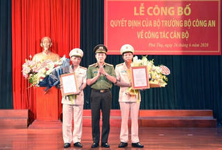 Bộ Công an bổ nhiệm 2 Phó Giám đốc Công an tỉnh Phú Thọ
