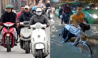 Miền bắc, miền Trung đón không khí lạnh, miền Nam đề phòng triều cường