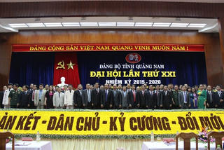 Bế mạc Đại hội đại biểu Đảng bộ tỉnh Quảng Nam lần thứ XXI