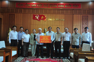 Tỉnh Bình Phước hỗ trợ 2 tỷ đồng cho đồng bào Quảng Nam khắc phục hậu quả bão lũ