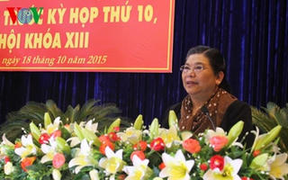 Phó Chủ tịch Quốc hội Tòng Thị Phóng tiếp xúc cử tri tại Đắk Lắk