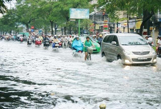 TP Hồ Chí Minh: Triều cường lên nhanh