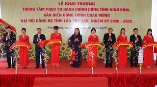 Khánh thành Trung tâm Phục vụ hành chính công tỉnh Ninh Bình