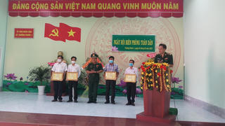Đồng Tháp: Tổ chức điểm 'Ngày hội Biên phòng toàn dân' 