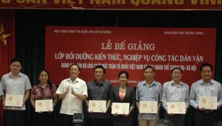 Nâng cao năng lực vận dụng lý luận vào công tác dân vận