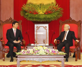 Tổng Bí thư Nguyễn Phú Trọng tiếp Đặc phái viên của Tổng Bí thư, Chủ tịch Trung Quốc