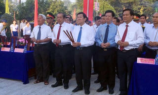 Chủ tịch nước dự khánh thành Tượng đài chiến sỹ Nam Kỳ khởi nghĩa