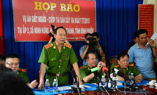 Họp báo về vụ án sát hại 6 người ở Bình Phước: Chỉ có hai kẻ thủ ác, nhiều nghi vấn đã được làm rõ