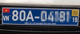 Thử nghiệm biển số xe có mã Qr Code