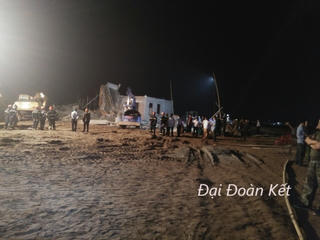 Nam Định: Sập giàn giáo công trường thi công cửa hàng xăng dầu, 1 người tử vong