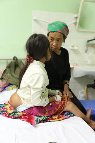 Sức khoẻ bệnh nhi Lúa rất tốt sau phẫu thuật
