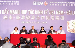 BIDV khởi xướng và đồng tổ chức Diễn đàn Đẩy mạnh hợp tác kinh tế Việt Nam - Đài Loan