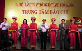 Khai trương Trung tâm báo chí phục vụ Đại hội Đảng bộ Hà Nội