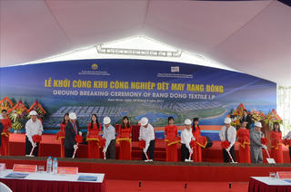 Nam Định khởi công KCN dệt may rộng trên 500 ha