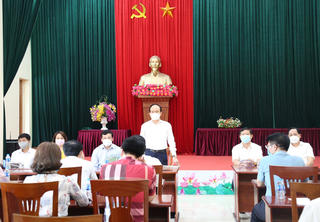 Chủ tịch HĐND TP Hà Nội Nguyễn Ngọc Tuấn kiểm tra công tác bầu cử tại Thường Tín