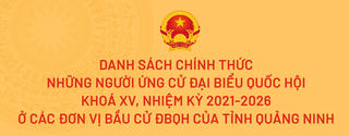 Quảng Ninh: Công bố danh sách chính thức những người ứng cử ĐBQH khóa XV
