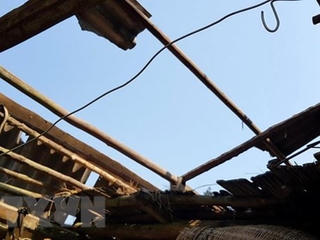 Hậu Giang: 3 nhà bị sập, 3 nhà bị tốc mái do mưa to kèm theo dông lốc