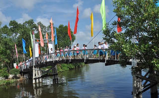 Khánh thành cầu dây văng thứ 12 vùng sâu Đồng bằng sông Cửu Long