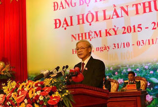 Khai mạc trọng thể Đại hội Đảng bộ TP Hà Nội lần thứ XVI