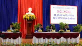Trưởng ban Dân vận Trung ương tiếp xúc cử tri tại Lâm Đồng