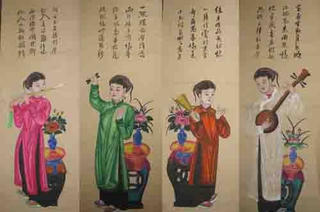 Trưng bày 12 dòng tranh dân gian Việt Nam