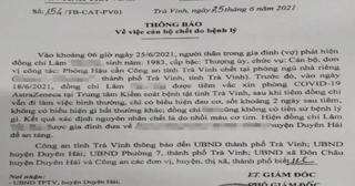 Công an Trà Vinh thông tin trường hợp thượng úy tử vong tại nhà riêng