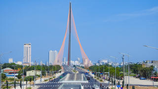 Nút giao thông bên sông Hàn trước ngày khánh thành