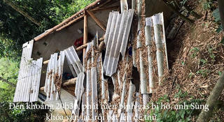 Ngôi nhà tan hoang sau vụ nổ khí gas