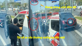 Dừng đèn đỏ không nhường đường cho xe cứu thương có bị phạt?