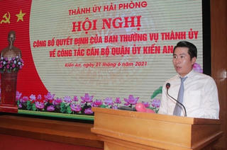 Hải Phòng: 5 cán bộ dưới 35 tuổi được điều động, bổ nhiệm về các quận, huyện 