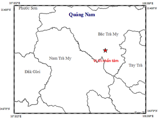 Liên tiếp xảy ra động đất ở huyện Bắc Trà My